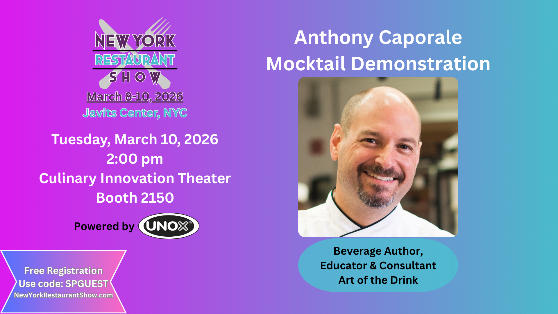 NY Restaurant Show Mocktail Demonstration