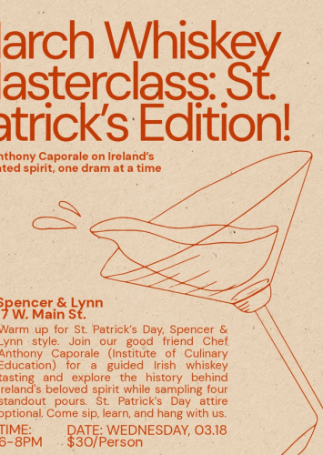 March Whiskey Masterclass: St. Patrick’s Day Edition